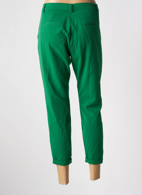 Pantalon chino tissage popeline taille normale vert IMPERIAL femme