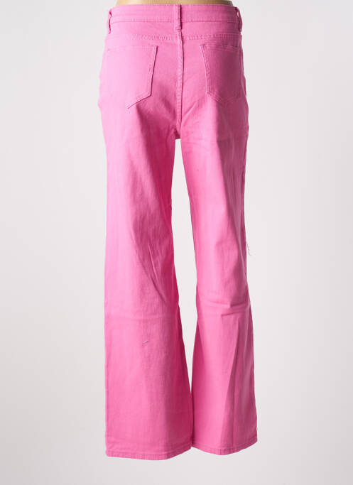 Jeans coupe droite rose HAILYS pour femme