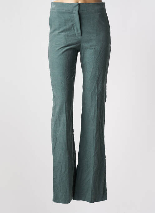 Pantalon droit vert MANGO pour femme