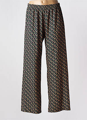 Pantalon droit tissage crêpe taille normale vert IMPERIAL femme