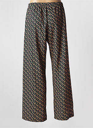 Pantalon droit tissage crêpe taille normale vert IMPERIAL femme