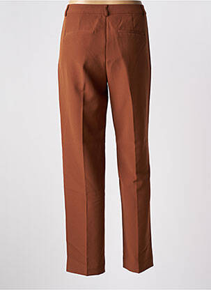 Pantalon chino taille normale taille normale marron ONLY femme