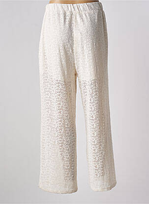 Pantalon droit taille élastique taille normale beige LA MAISON PAR MOLLY BRACKEN femme