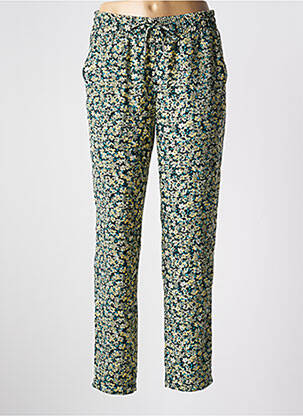 Pantalon slim taille élastique taille normale vert LE TEMPS DES CERISES femme
