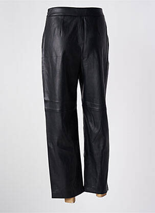 Pantalon droit taille normale taille normale noir MANGANO femme
