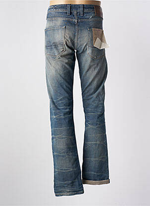 Jeans coupe droite effet usé délavé taille normale bleu R.D.D (ROYAL DENIM DIVISION) homme