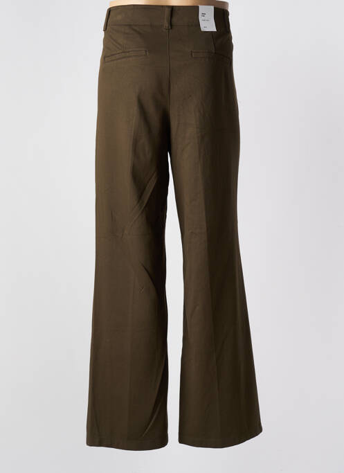 Pantalon chino fermeture zippée sous rabat boutonné taille normale vert S.OLIVER femme