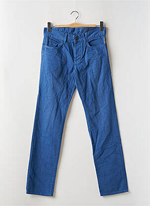 Jeans coupe droite fermeture boutonnée sur le devant taille normale bleu EDC homme