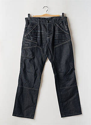 Jeans coupe droite fermeture boutonnée sur le devant taille normale noir JACK & JONES homme