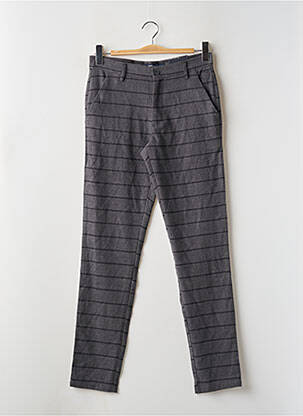 Pantalon slim stretch taille normale gris BRUCE & BUTLER  homme