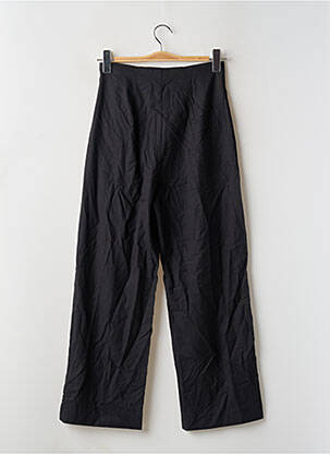 Pantalon droit taille à pinces taille haute noir MANGO femme