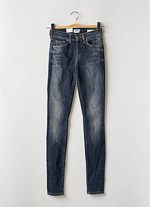 Jeans skinny effet usé délavé taille normale bleu ONLY femme