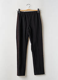 Pantalon droit stretch taille normale noir ASTRID BLACK LABEL femme