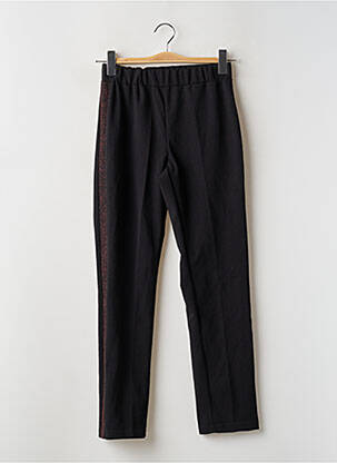 Pantalon droit stretch taille normale noir ASTRID BLACK LABEL femme