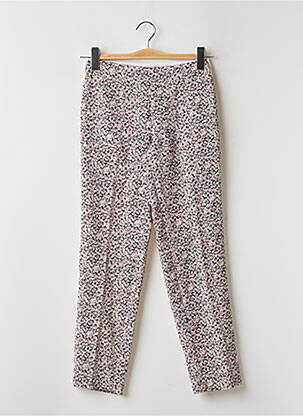Pantalon droit stretch taille normale rose LE TEMPS DES CERISES femme
