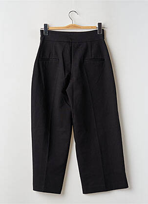 Pantalon 7/8 taille haute taille haute noir ZABAIONE femme