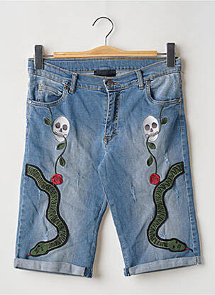 Bermuda tissage denim taille ajustable bleu JOHN RICHMOND garçon