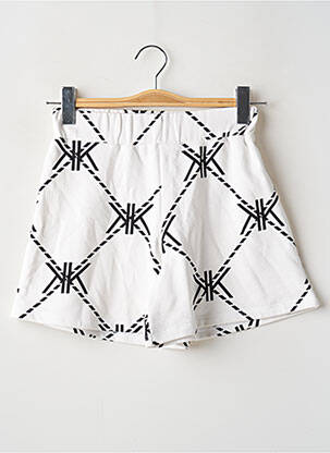 Short coupe droite taille haute blanc KENDALL + KYLIE femme