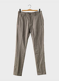 Pantalon slim stretch taille normale gris BRUCE & BUTLER  homme