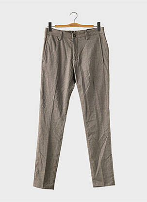 Pantalon slim stretch taille normale gris BRUCE & BUTLER  homme
