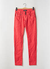 Pantalon slim rouge MADONNA pour femme seconde vue