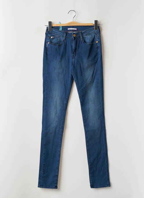 Jeans coupe slim stretch taille normale bleu LE TEMPS DES CERISES femme
