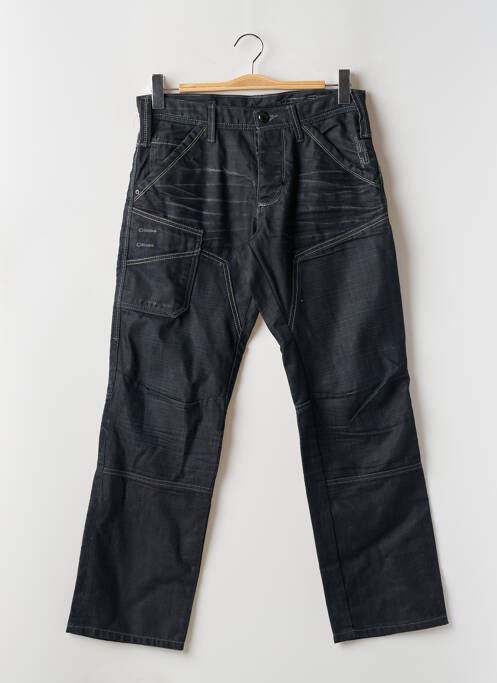 Jeans coupe droite fermeture boutonnée sur le devant taille normale noir JACK & JONES homme
