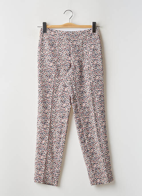 Pantalon droit tissage crêpe taille normale rose LE TEMPS DES CERISES femme