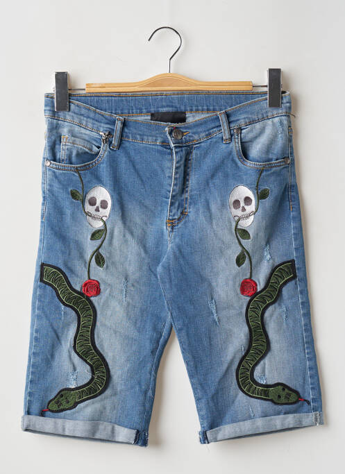 Bermuda tissage denim taille ajustable bleu JOHN RICHMOND garcon