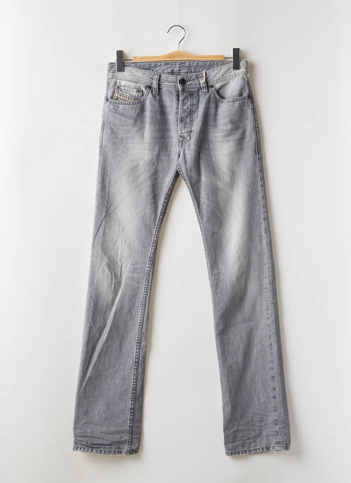 Jeans coupe droite gris DIESEL pour homme