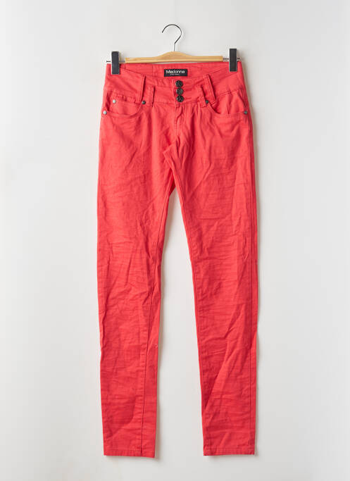 Pantalon slim rouge MADONNA pour femme