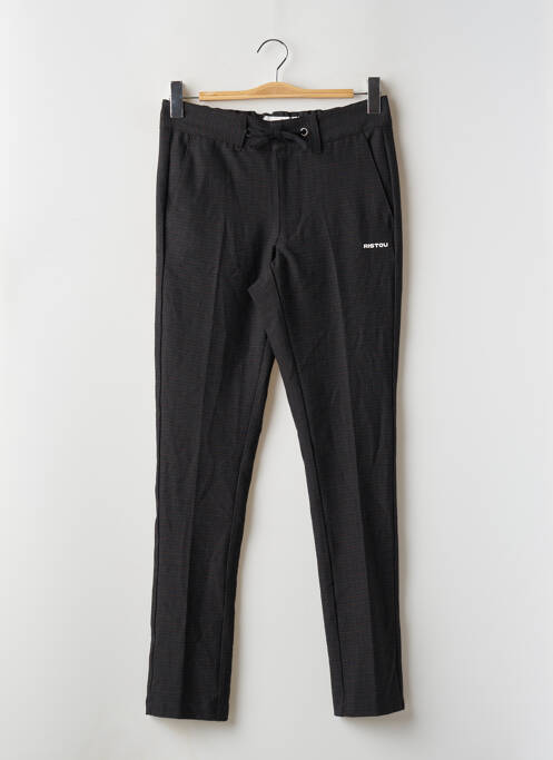 Pantalon slim noir TOURIST LEMC pour homme