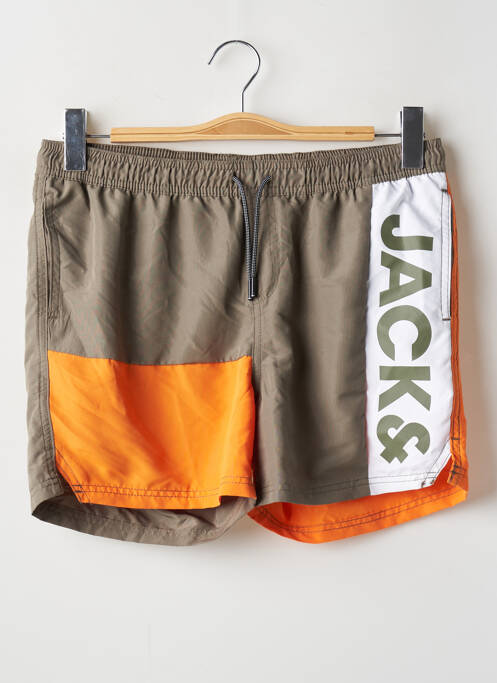 Short de bain vert JACK & JONES pour garçon