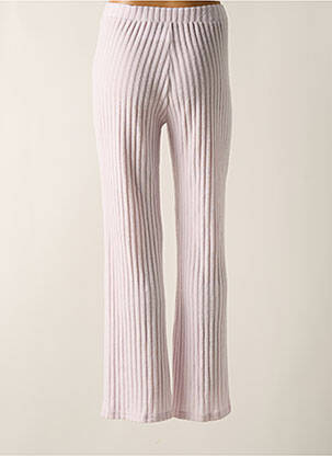 Pantalon droit taille élastique violet ONLY femme