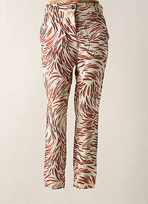 Pantalon slim taille élastique beige GARCIA femme