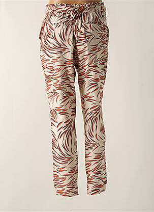 Pantalon slim taille élastique beige GARCIA femme