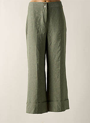 Pantalon flare poches vert AMELIE & AMELIE femme