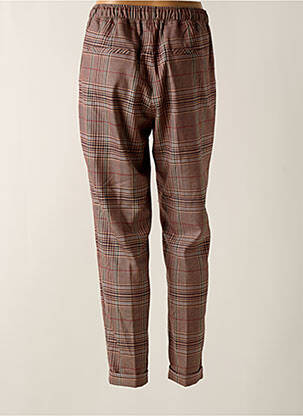 Pantalon slim taille élastique rouge MORE & MORE femme