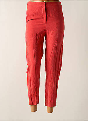 Pantalon 7/8 taille élastique rouge MANGO femme