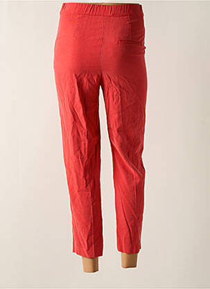 Pantalon 7/8 taille élastique rouge MANGO femme