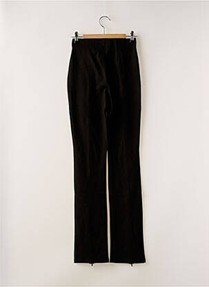 Pantalon droit taille élastique noir MANGO femme