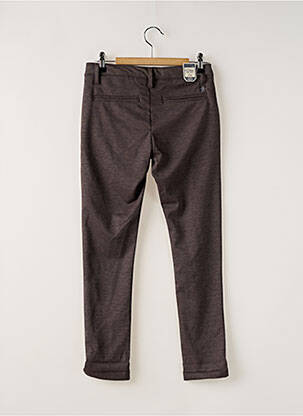 Pantalon slim fermeture zippée sous rabat boutonné gris PETROL INDUSTRIES fille