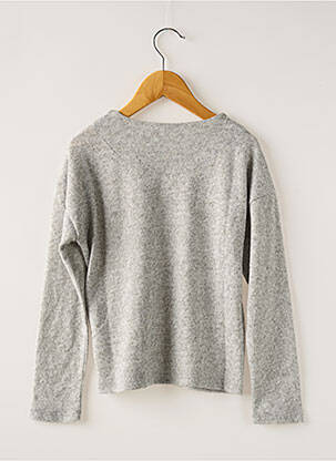 Pull coupe droite manches longues gris KIDS ONLY fille