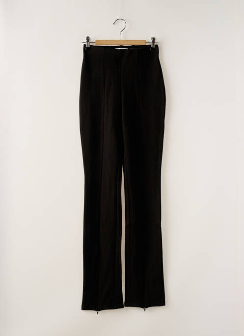 Pantalon droit taille élastique noir MANGO femme