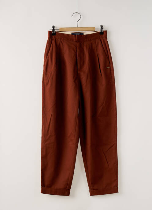 Pantalon droit marron SCOTCH & SODA pour femme