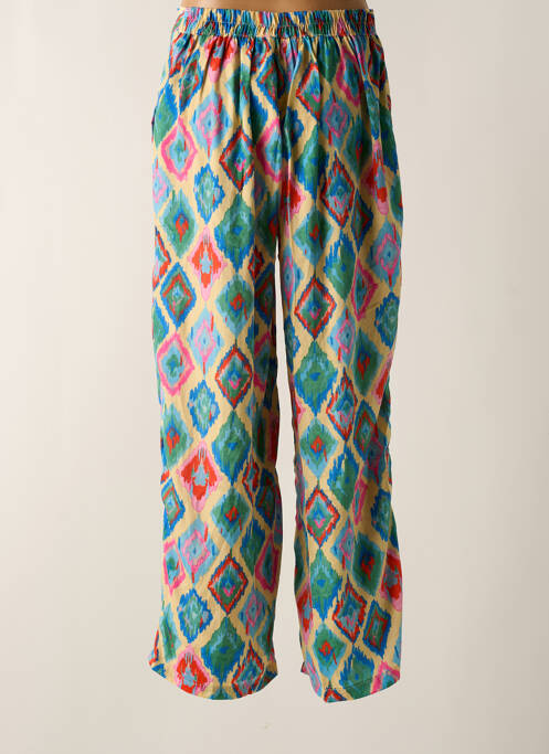 Pantalon droit vert GOLD & SILVER pour femme