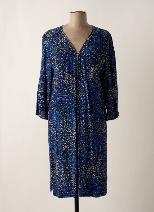 Robe mi-longue manches 3/4 manches 3/4 bleu GERARD DAREL femme