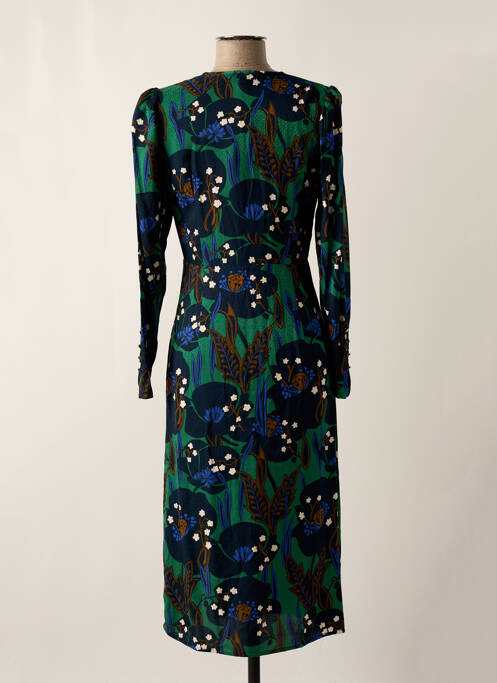 Robe mi-longue bleu IDANO pour femme