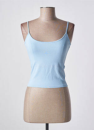 Top coupe cintrée fines bretelles bleu RENDEZ-VOUS femme