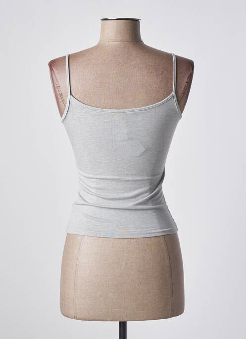 Top coupe cintrée fines bretelles gris clair RENDEZ-VOUS femme